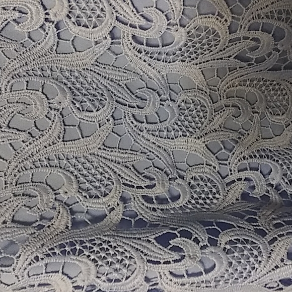 NWOT - CHICO'S - LIGHT BLUE LACE TOP - 3 - Picture 2 of 8